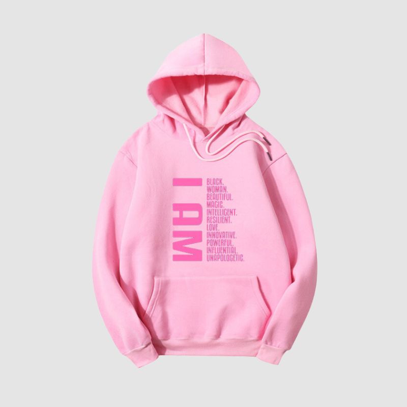 Letter Pattern Printed Hoodies