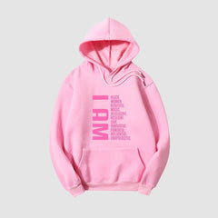 Sudadera con capucha estampada con letras