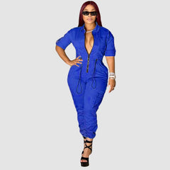 Pocket Patch Cargo Jumpsuits