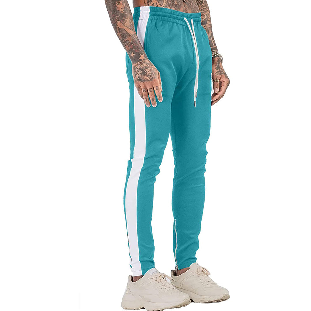 Mens Gym Workout Joggers Pants Tapered