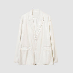 Blazer aus PU-Krokodilleder