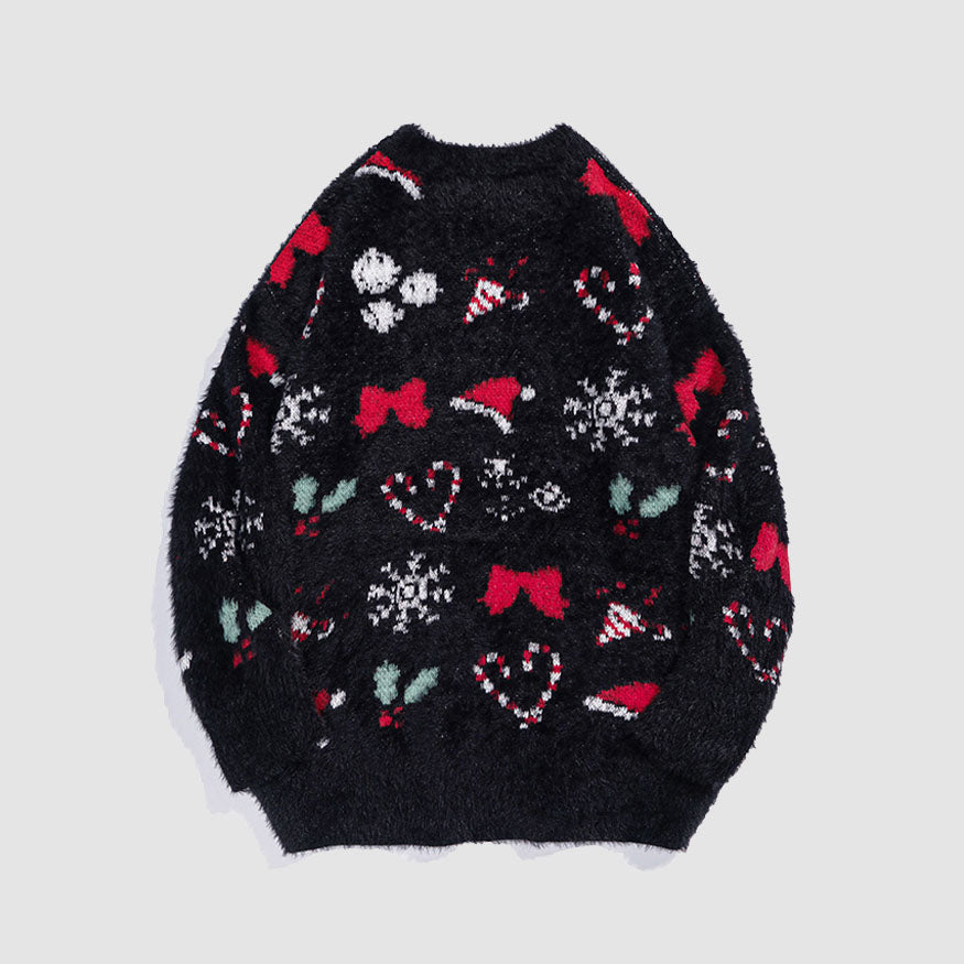 Santa Hat Pattern Sweater