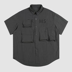 Camisas cargo con bolsillos sencillos