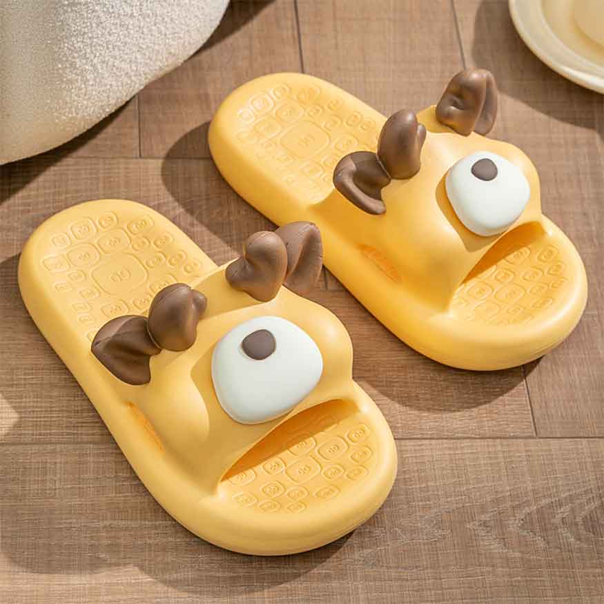 Lindas pantuflas casuales con dibujos de animales
