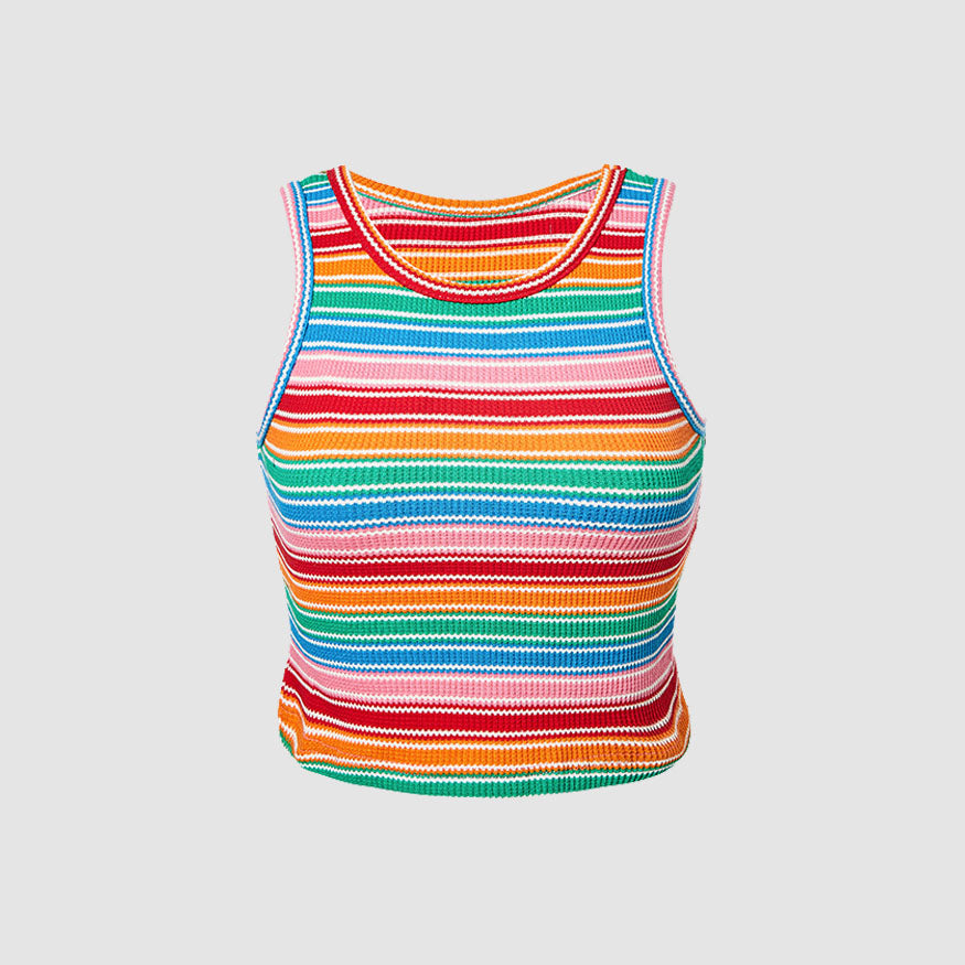 Colorful Striped Tank Top