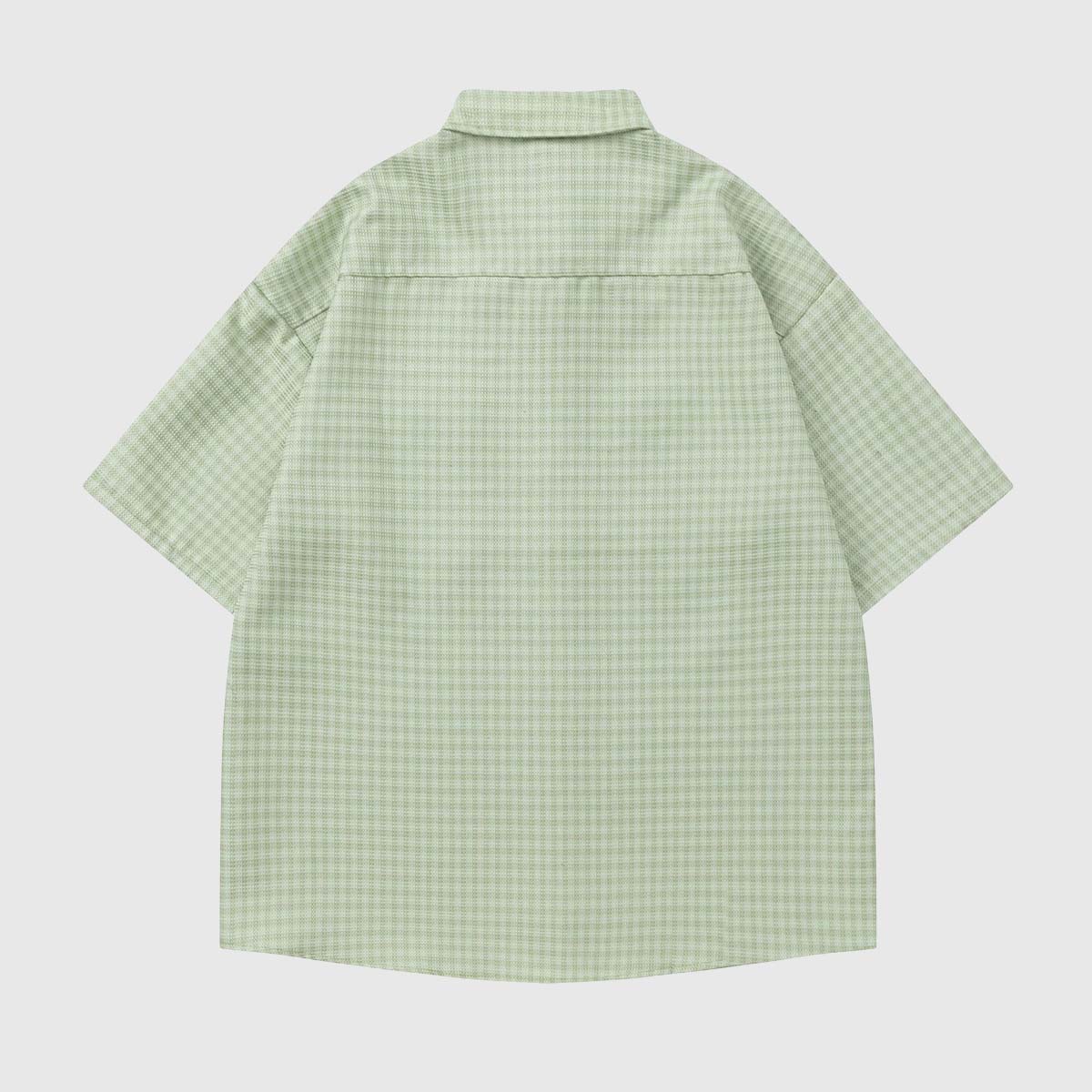 Textured Gingham Casual Shirt