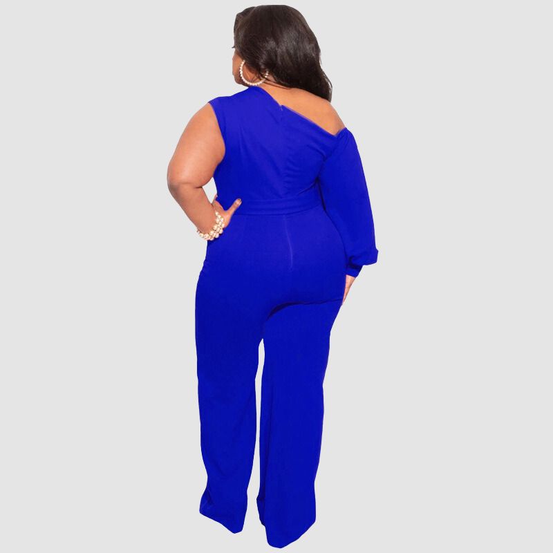 Plus Size High Waist Wide Leg Jumpsuits