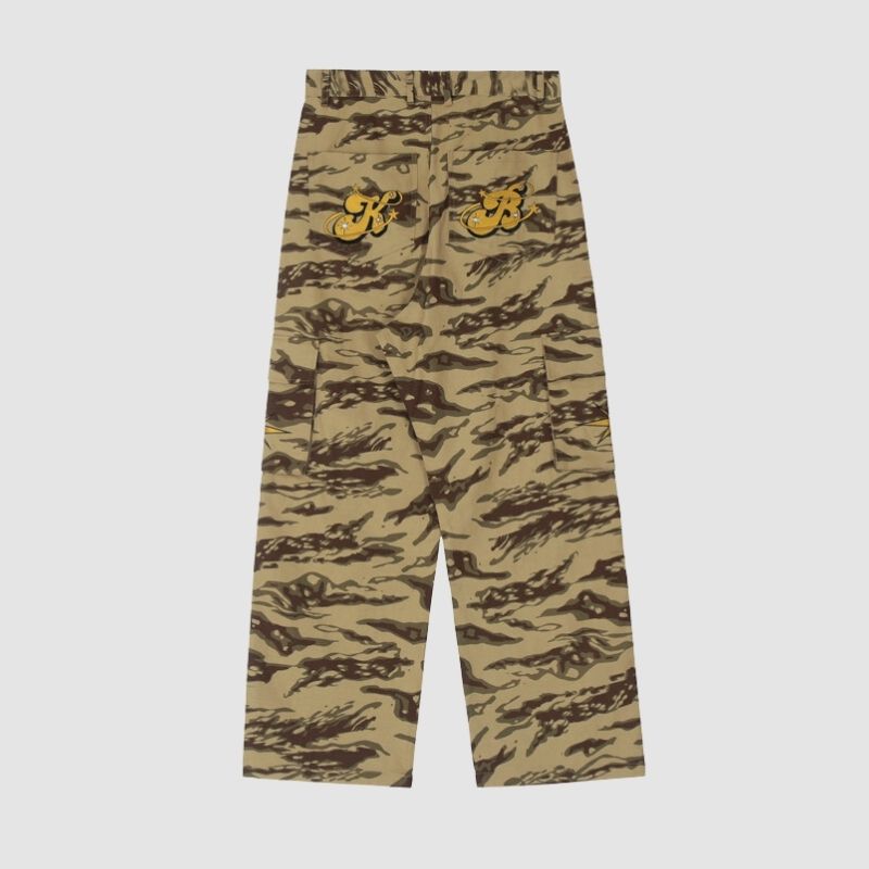 Pantalones cargo de camuflaje de hip-hop