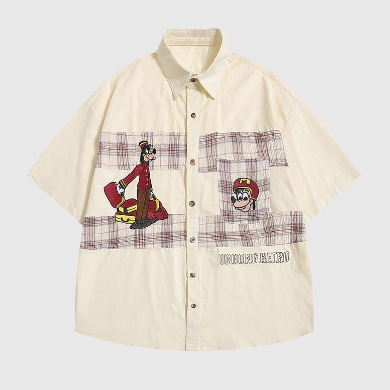 Cartoon Patchwork Shirts