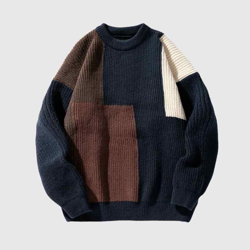 Color Block Textured Sweater