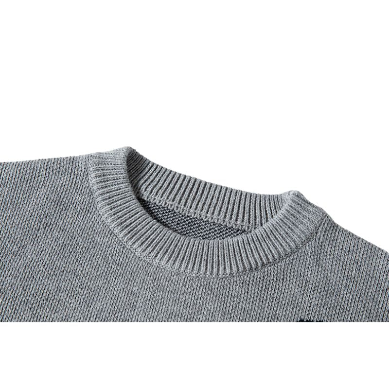 Lustiges Linienmuster-Design Pullover