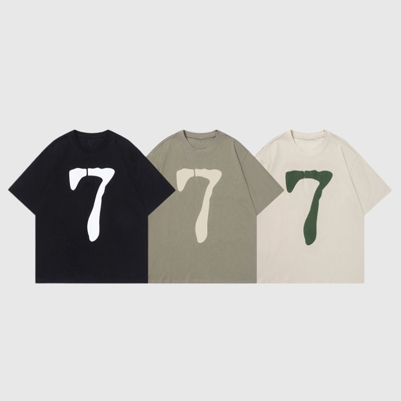 Number Printed Design Tee