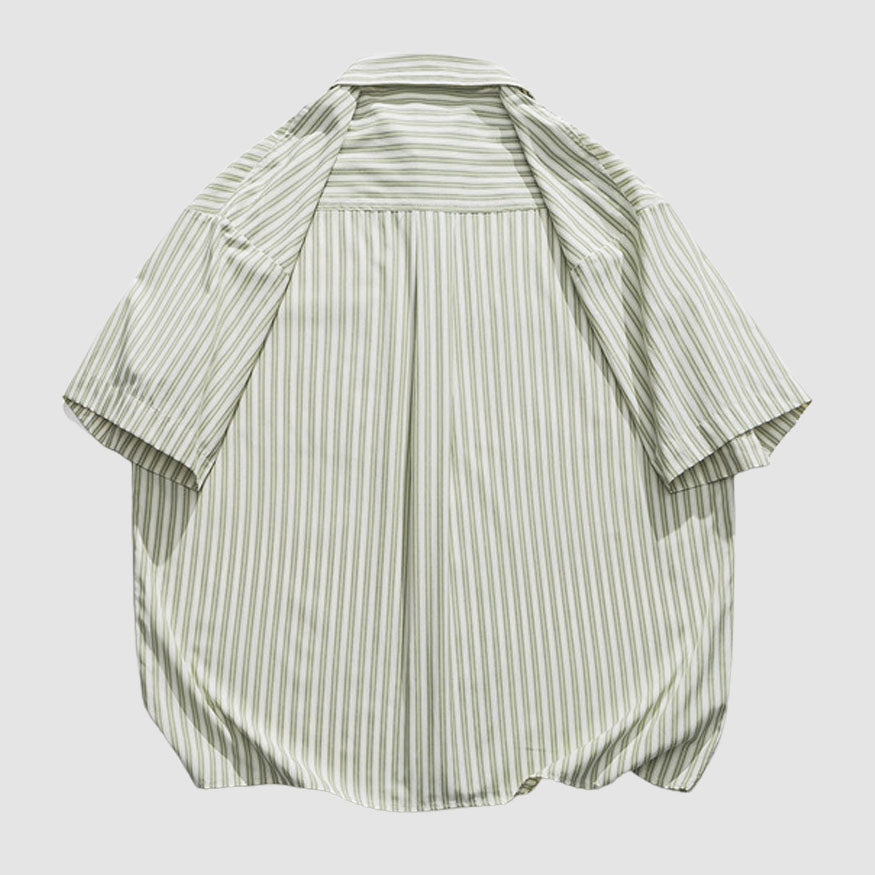 Striped Patch Pocket Shirts