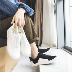 Men's Long-term Korean Style Slip-on Lazy Trendy Canvas Shoes