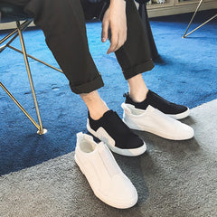 Langfristige Slip-on-Schuhe aus Segeltuch im koreanischen Stil für Herren