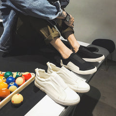 Men's Long-term Korean Style Slip-on Lazy Trendy Canvas Shoes