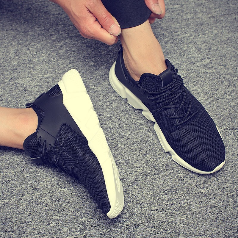 Zapatillas deportivas con plataforma y plataforma de estilo coreano para mujer y hombre.