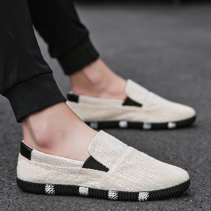 Men's Summer Korean Style Trendy Linen Casual Shoes