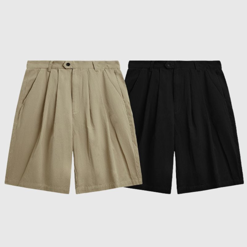 Pleated Design Suit Shorts