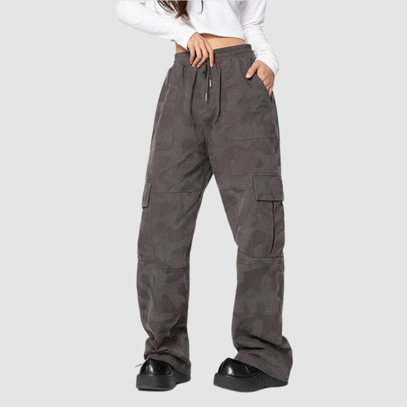 Pantalones cargo casuales de camuflaje