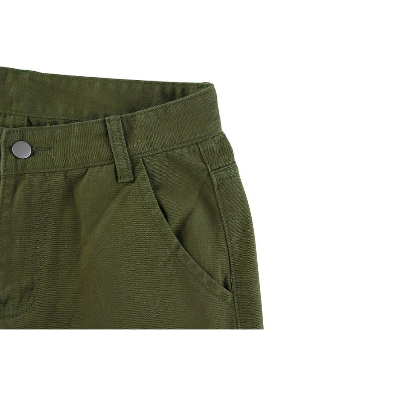 Pocket Patch Painted Design Cargo Pants