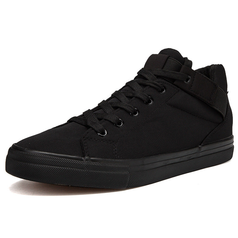 Encantadores zapatos de lona para hombre, de estilo skate, en blanco y negro, para verano.