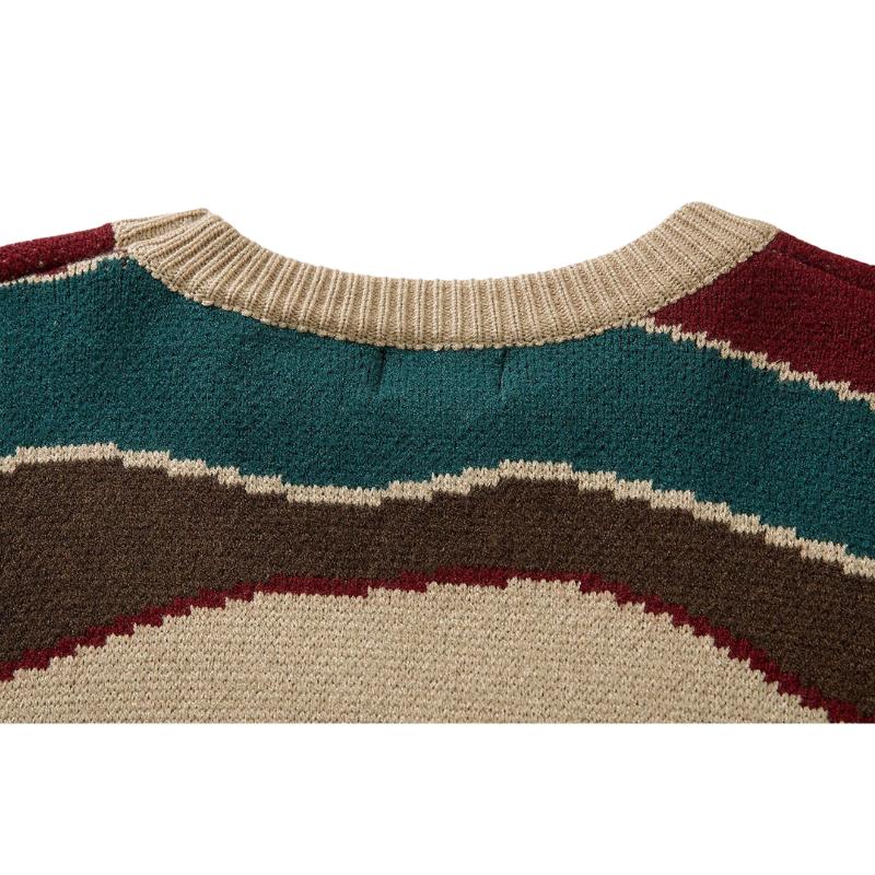 Japanischer Vintage-Pullover mit Streifen