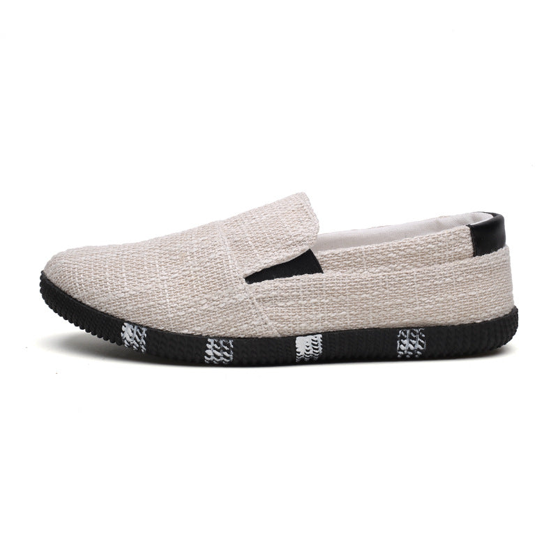 Men's Summer Korean Style Trendy Linen Casual Shoes