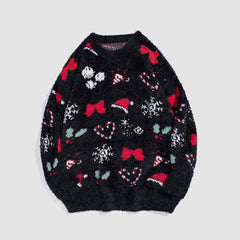 Santa Hat Pattern Sweater