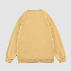 It's OK To Cry Cartoon Embroidered Sweatshirt