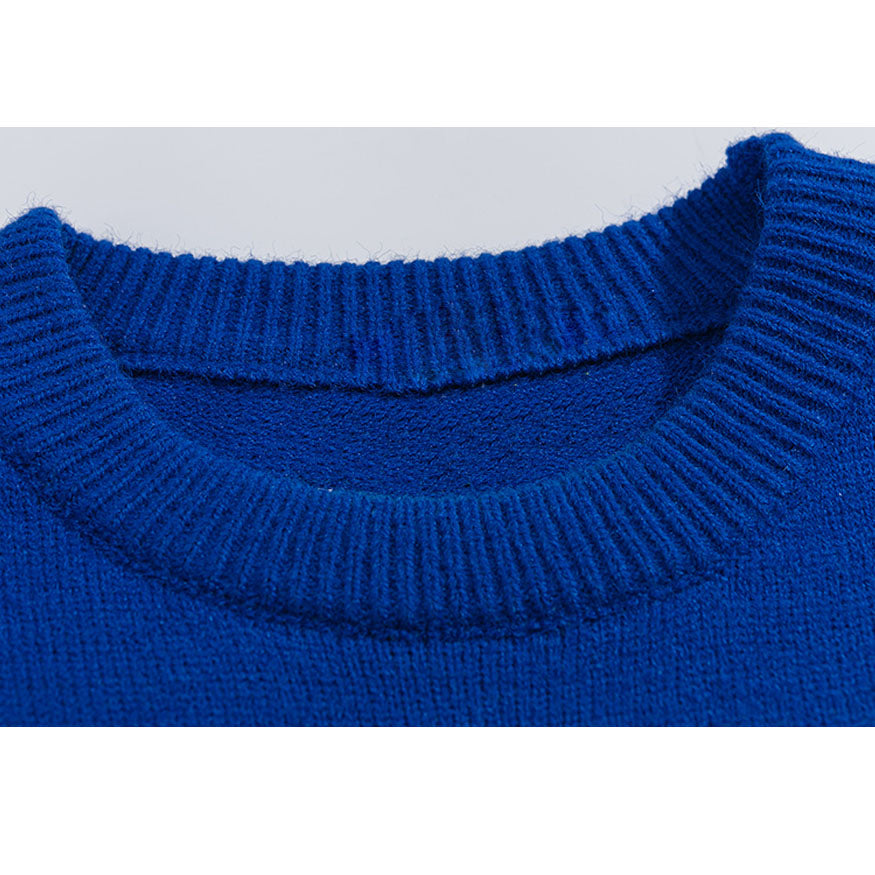 Pullover mit Drei-Herzen-Muster