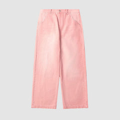 Macaron Inspired Washed Wide Leg Jeans