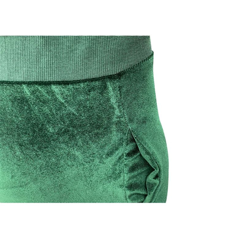 Conjunto de pantalón deportivo de terciopelo con pierna ancha