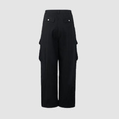 Side Pocket Patch Pleated Cargo Pants