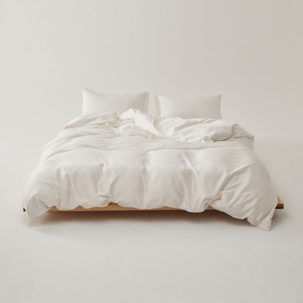 Adeline Pastel Silky TENCEL Bedding Set - Coffee