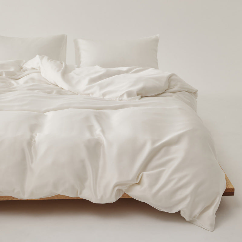 Adeline Pastel Silky TENCEL Bedding Set - Coffee