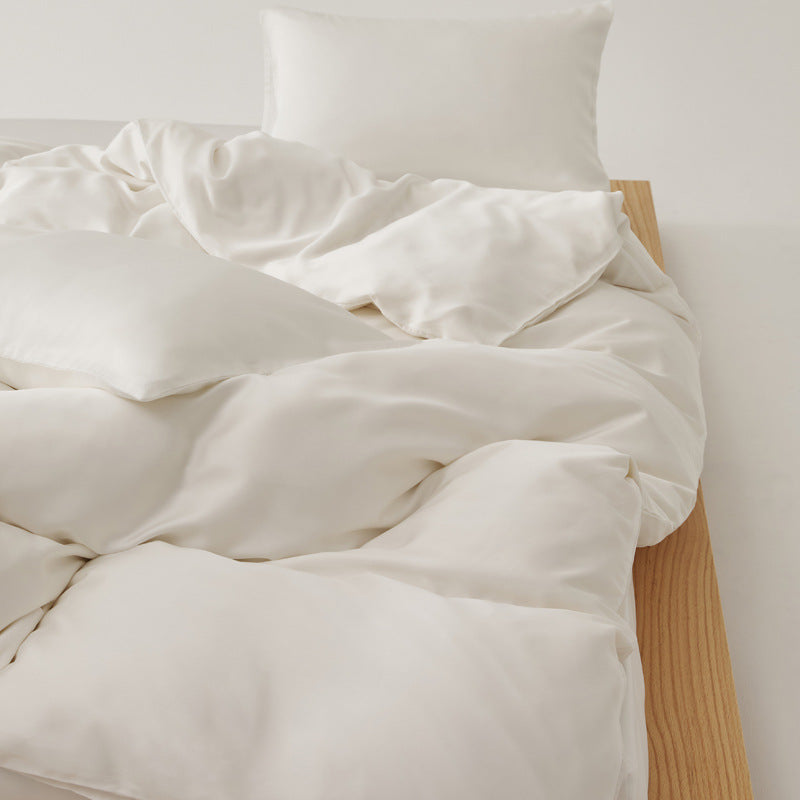 Adeline Pastel Silky TENCEL Bedding Set - Coffee