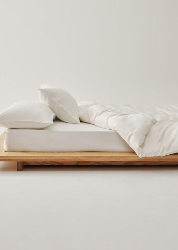Adeline Pastel Silky TENCEL Bedding Set - Coffee