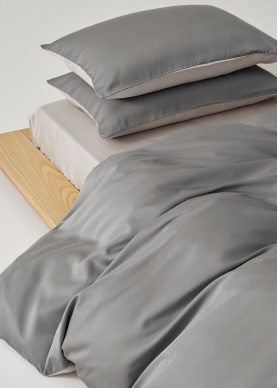 Adeline Pastel Silky TENCEL Bedding Set - Coffee