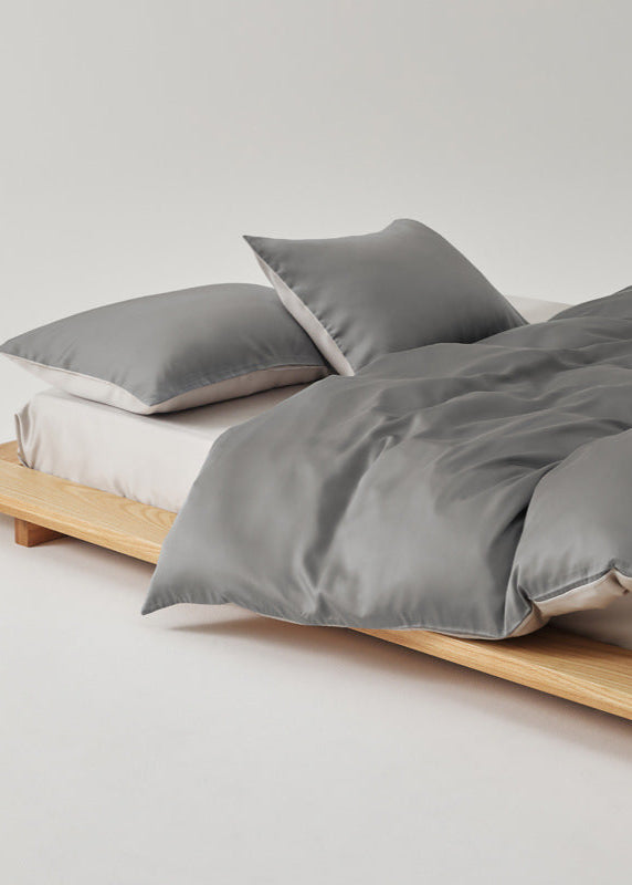 Adeline Pastel Silky TENCEL Bedding Set - Coffee