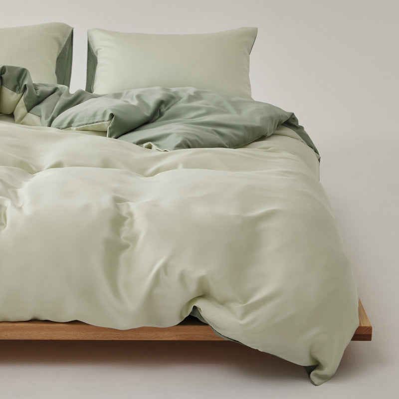 Adeline Pastel Silky TENCEL Bedding Set - Coffee