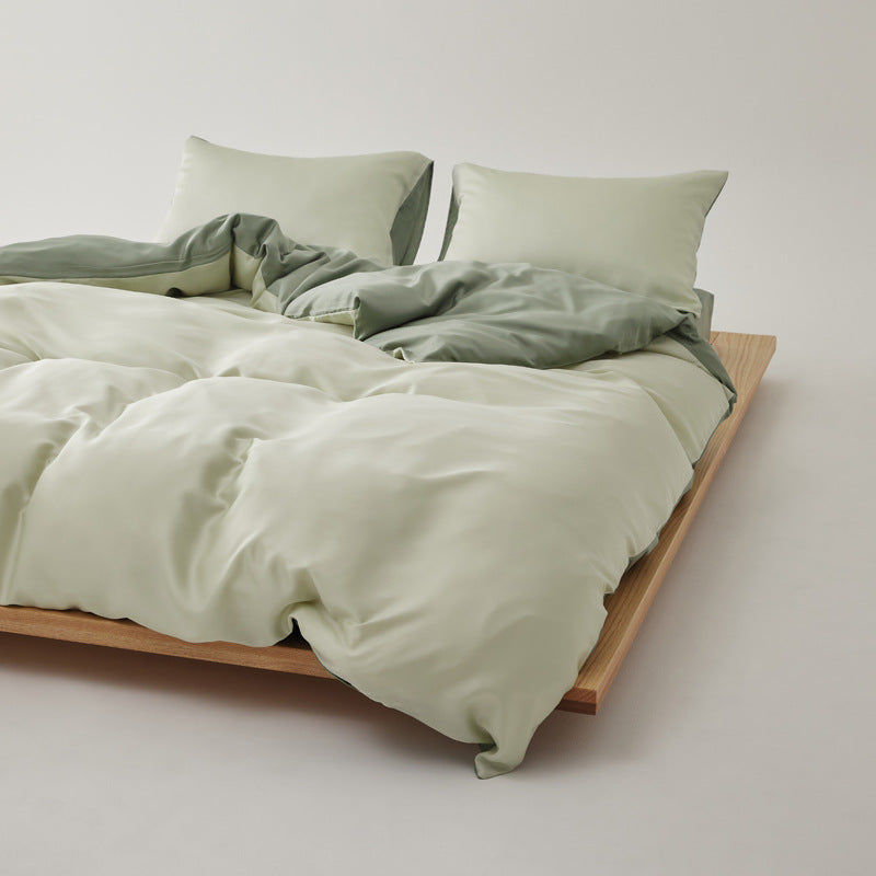 Adeline Pastel Silky TENCEL Bedding Set - Coffee