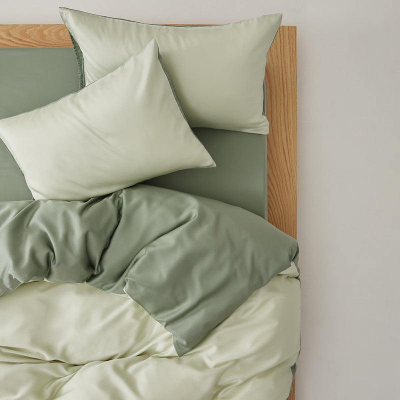 Adeline Pastel Silky TENCEL Bedding Set - Coffee