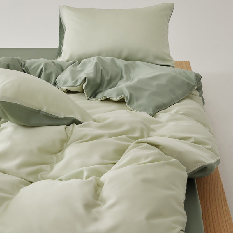 Adeline Pastel Silky TENCEL Bedding Set - Coffee