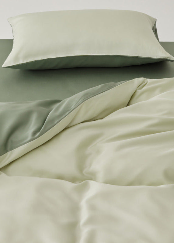 Adeline Pastel Silky TENCEL Bedding Set - Coffee