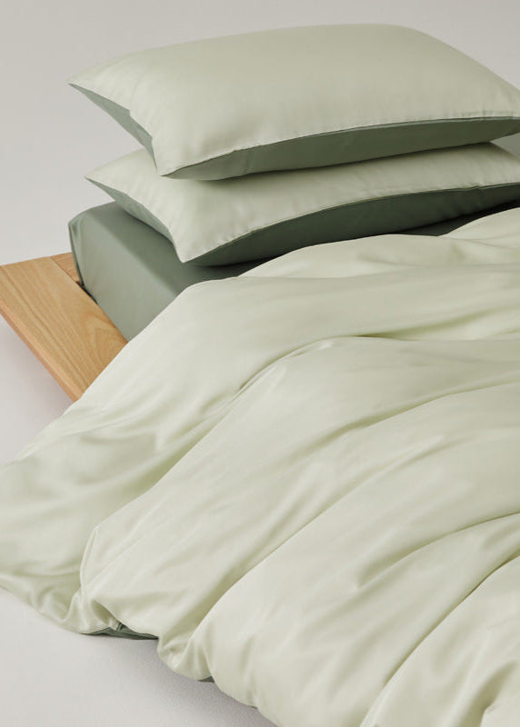 Adeline Pastel Silky TENCEL Bedding Set - Coffee