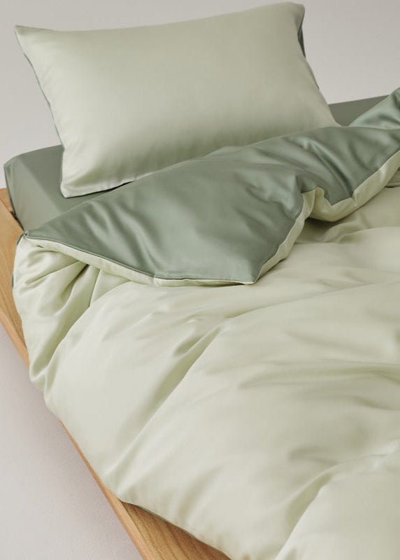 Adeline Pastel Silky TENCEL Bedding Set - Coffee