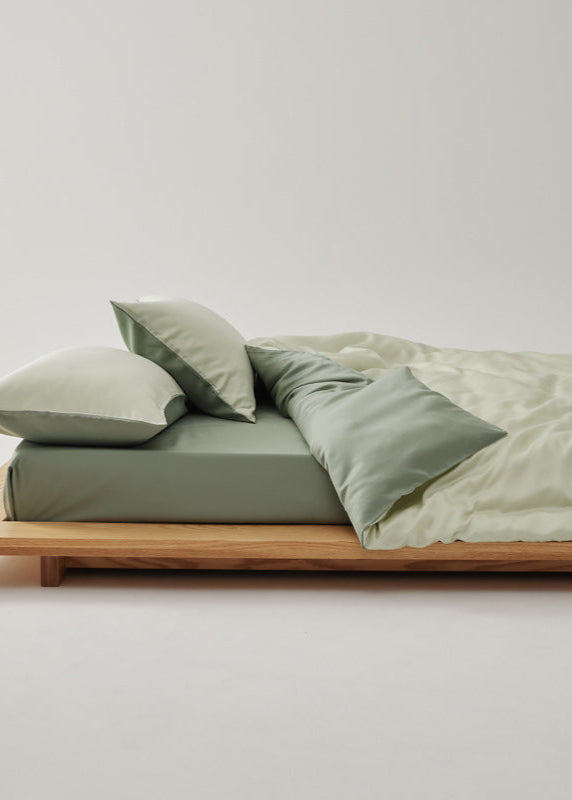 Adeline Pastel Silky TENCEL Bedding Set - Coffee