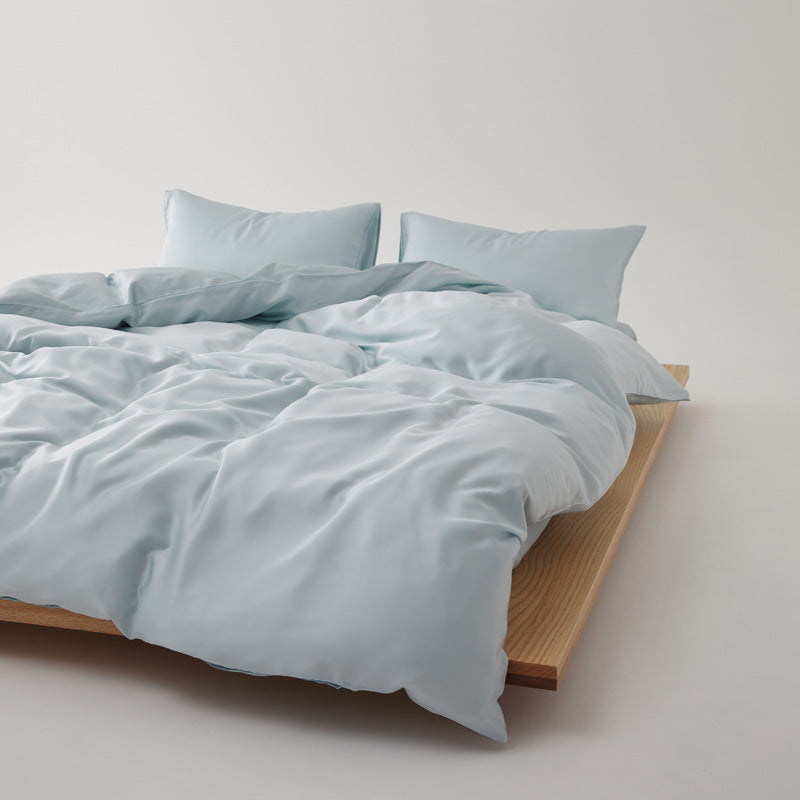 Adeline Pastel Silky TENCEL Bedding Set - Coffee