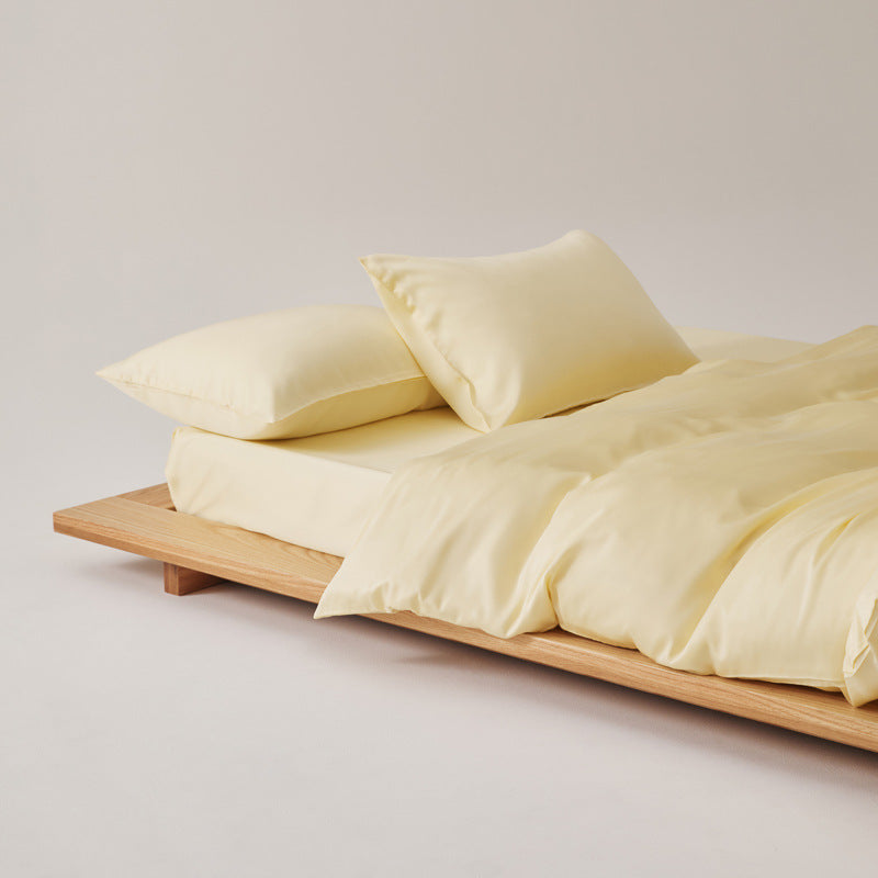 Adeline Pastel Silky TENCEL Bedding Set - Coffee